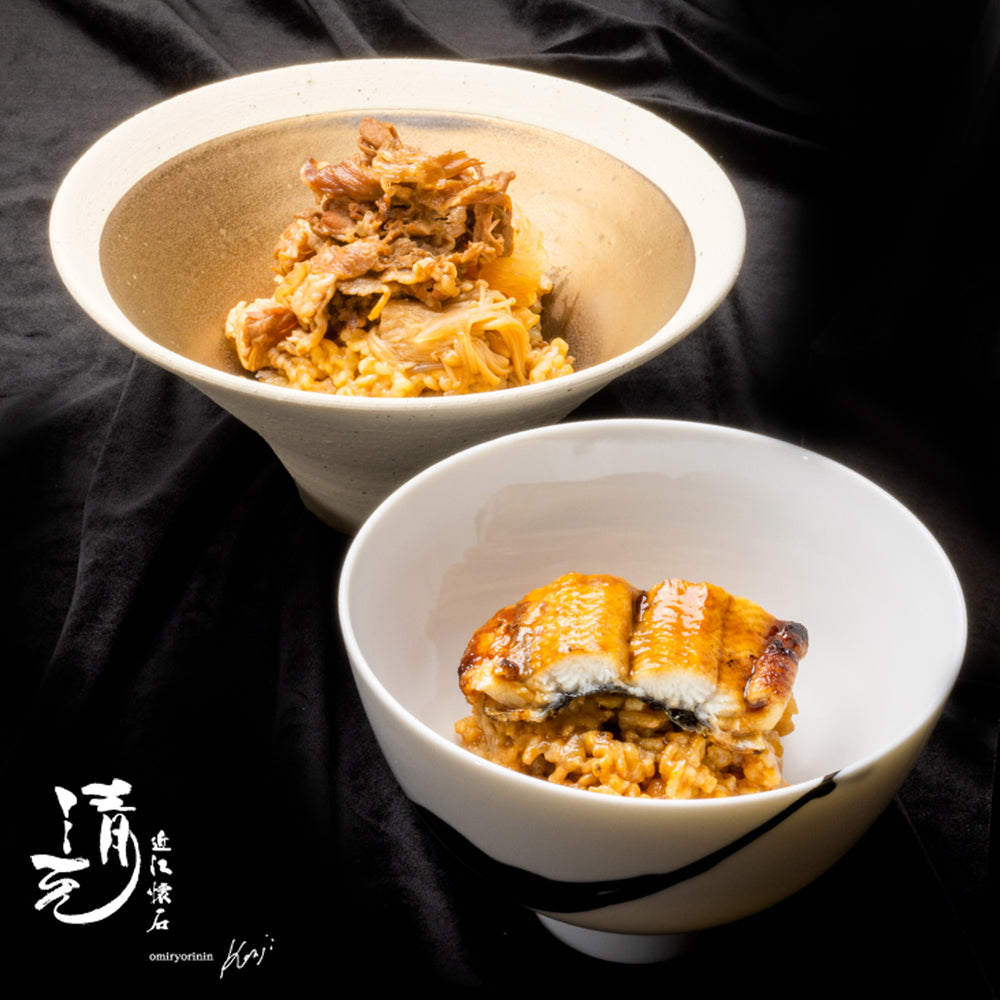 近江牛すき焼き丼（160g×4）、鰻丼缶詰セット（160g×4）